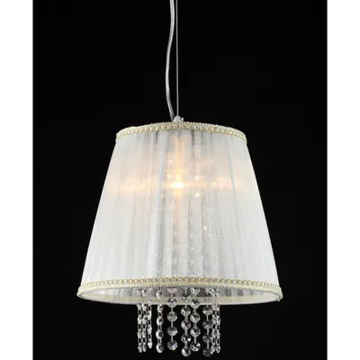 Candelabru Elegant Omela,1 bec dulie E27, 230V,D.30cm, H.27 cm,Alb-auriu