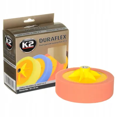 K2 Duraflex Burete Polish Portocaliu Mediu Filet M14 150x50mm L642