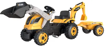 Tractor pentru copii cu pedale Smoby - Builder Max