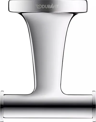 Agatatoare Duravit Starck T 0099301000, montare pe perete, metal, Crom lucios