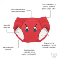Set de 3 chilotei de antrenament la olita My Little Training Pants 18-24 luni Lady Bug
