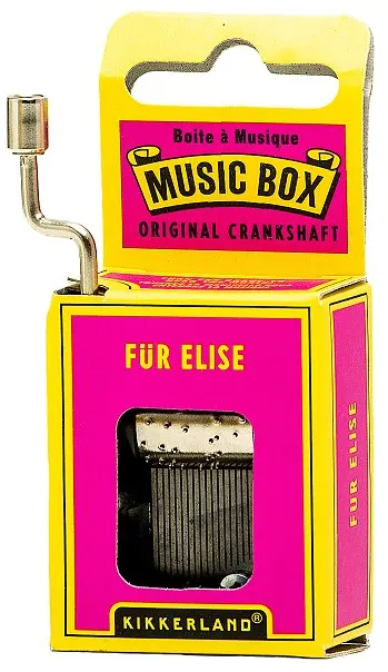 Cutiuță muzicală cu manivelă Kikkerland - Für Elise