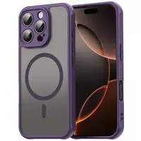 Husa MagSafe pentru Apple iPhone 11 Pro Max, Techsuit, HaloFrost II, Mov