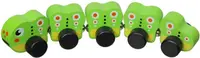 Set de jucării din lemn pe roți Cubika - Caterpillar