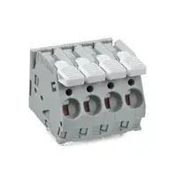 PCB terminal block; lever; 6 mm²; Pin spacing 7.5 mm; 8-pole; CAGE CLAMP®; commoning option; 6,00 mm²; gray