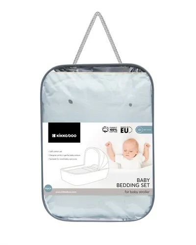 Set lenjerie copii cu 6 piese KikkaBoo Stripy Friends 80x40 cm din bumbac ranforce certificat OEKOTEX,compatibila patut co-sleeper sau landou,contine pernafata de pernacearceafhusa pilotapilotaprotectie impermeabila
