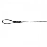 Lesa metalica fixa, argintie, grosime 1.6 mm, lungime 90 cm, pentru caini de talie medie