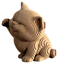 Puzzle 3D Cartonic din77 piese - Manechin pisoi