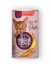 Delickcious Pisica Conserva Bautura cu Pui 140 G