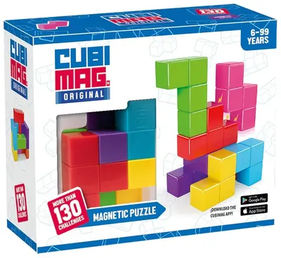Puzzle magnetic Cubimag Blue Rocket - Cu 130 de provocări