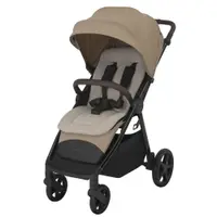Carucior pentru copii Espiro Wave Pro Beige 0-22 kg pliabil, cu suspensii, spatar reglabil, husa pentru picioare si geanta