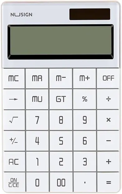 Calculator Deli NuSign - ENS041, 12 dgt, alb