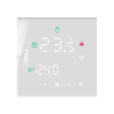 Termostat Wi-Fi pentru incalzirea termica pe gaz BeOk TGW60-WIFI-WPB alb
