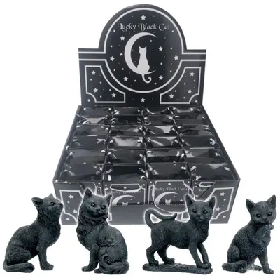Figurină mini Nemesis Now Adult: Gothic - Lucky Black Cat 6 cm, sortiment