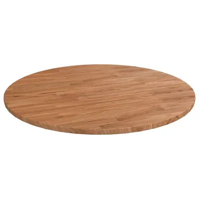 vidaXL Blat de masă rotund maro deschis Ø90x1,5 cm lemn stejar tratat
