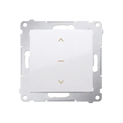 Intrerupator control jaluzele trei pozitii1-0-1, 10A, 250V~, conectare rapida (fitinguri push-in), alb