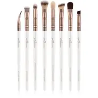Luvia Cosmetics Prime Vegan All Eye Want set perii machiaj pentru ochi Pearl White / Metallic Coffee Brown