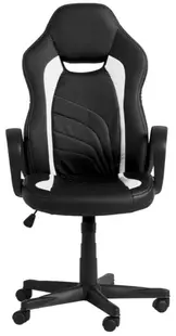 Scaun de gaming Carmen - 7525, negru/alb