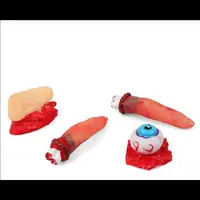 Decor halloween degete, ureche, ochi latex