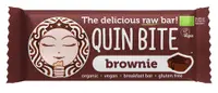 Baton bio raw, brownie, 30 g, Quin Bite