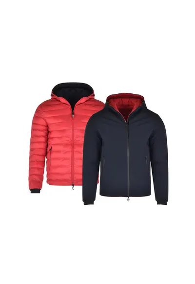 - Geaca barbateasca reversibila ZAC - neagra/rosu