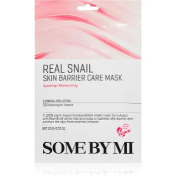 Some By Mi Clinical Solution Snail Skin Barrier Care Mask mască textilă fortifiantă pentru regenerarea și reînnoirea pielii