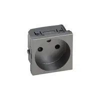 priza Arteor - French - 2P shutterosu - 10/16 A - 2 module - magnesium