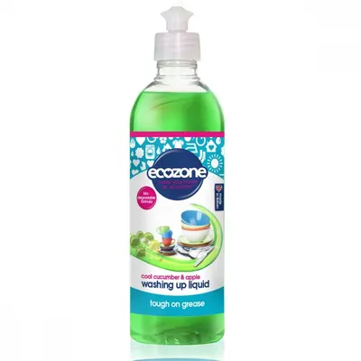 Solutie concentrata pentru spalat vase cu castravete si mar Ecozone 500 ml