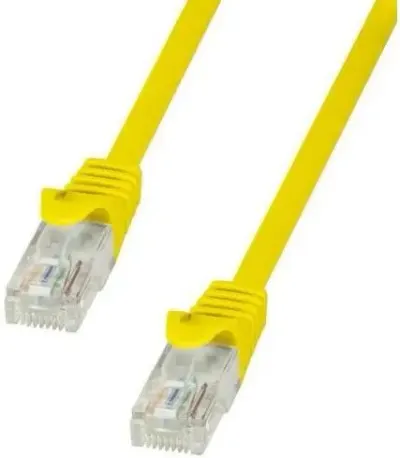 Cablu UTP LogiLink CP1037U, Patchcord, CAT.5e, 1m (Galben)