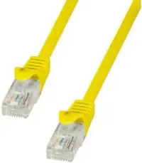 Cablu UTP LogiLink CP1037U, Patchcord, CAT.5e, 1m (Galben)