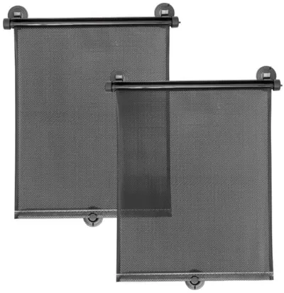 Parasolare auto tip jaluzea Dooky - Negru, 2 buc