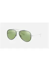 Ochelari de soare aviator - Negru/Argintiu
