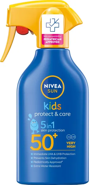 Nivea Sun Spray de protecție solară pentru copii Protect & Care, SPF50+, 270 ml