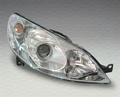 Far dreapta (D2S H7, reglaj electric, cu motoras, fundal cromat) PEUGEOT 407, 407 SW