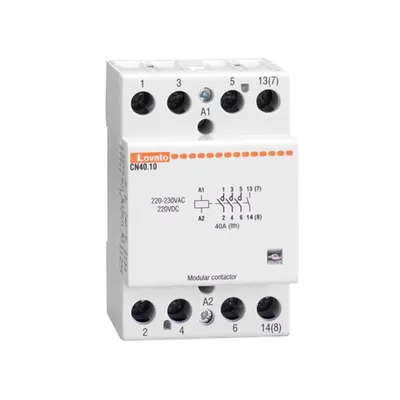 Contactor modular pentru iluminat, 40A AC1, 24VAC/DC (4NO)