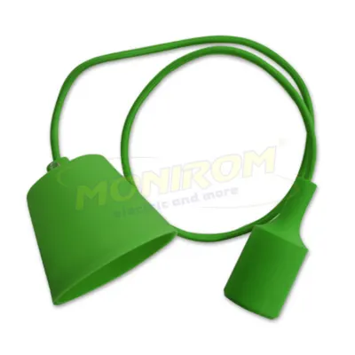 Dulie cu fir E27/1,0m (pendul) – verde inchis