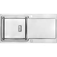 Chiuveta bucatarie inox cu o cuva si picurator crom Deante Prospero