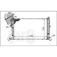 Radiator, racire motor LORO 054-017-0007