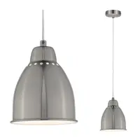 Pendul Neordic Hilla pentru plante, max. 1x40W, bec E27, culoare argintiu mat, 230V, din metal