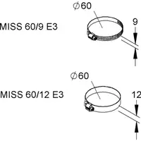 Clema cu filet melcat MISS 60/12 E3