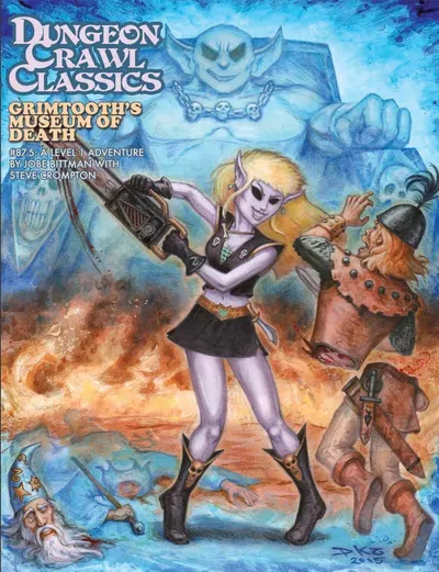 Supliment pentru jocuri de rol Dungeon Crawl Classics RPG #87.5: Grimtooth's Museum of Death