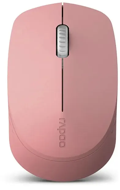 Mouse RAPOO - M100 Silențios, optic, fără fir, roz
