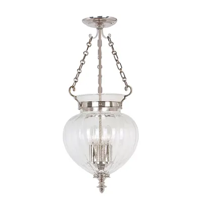 Lampa suspendata Finsbury Park 3 Light Medium Pendant – Polished Nickel