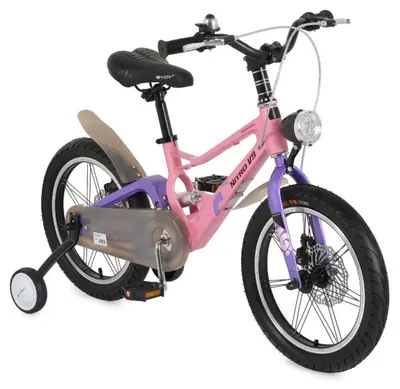 Bicicletă pentru copii Byox - NitroV9, 16'', roz