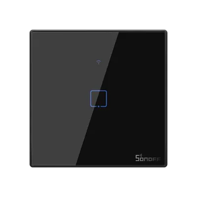Intrerupator Simplu Wi-Fi Smart Tx2-195018 Negru, Tip Uk