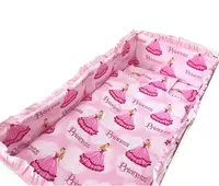 Lenjerie patut cu 5 piese Croitoria Noastra Printese la bal 120x60 cm