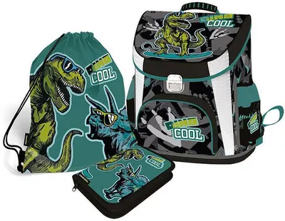 Set școlar Lizzy Card Dino Cool - 3 părți