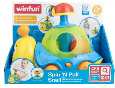 Jucărie muzicală de tragere WinFun - Melc