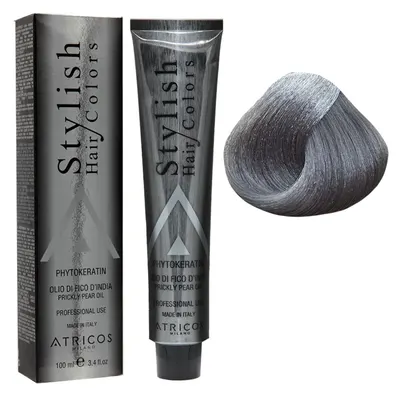 Vopsea de par profesionala Gri Inchis Atricos Stylish, 100 ml