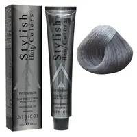 Vopsea de par profesionala Gri Inchis Atricos Stylish, 100 ml